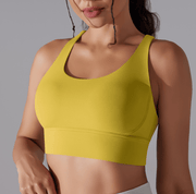 Mead's Supply & Equipment Outfitters limited Women's Activewear Criss Cross High Impact Sports Bra For Women With Supportive Back Straps Criss Cross High Impact Sports Bra for Women