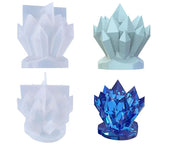 Candle Casting Mould with Resin, Cement, Candle - Crystal Cluster by Resin Art NZ