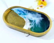 Plate Moulds - Large Tray Resin Mould, Craft Jewelry Making Tools Epoxy Mould Resin Mould Silicone Mould (Oval) by Resin Art NZ