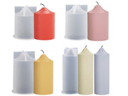 Candle Casting Mould with Resin, Cement, Candle - 06 by Resin Art NZ