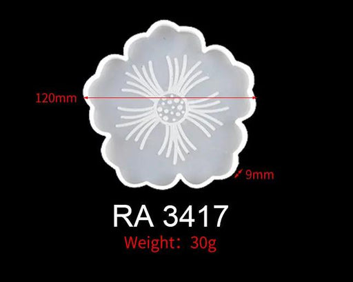 Coaster Moulds - Flower Small by Resin Art NZ