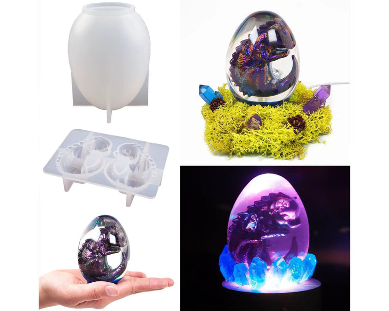 Dragon / Dinosaur and Egg Moulds by Resin Art NZ