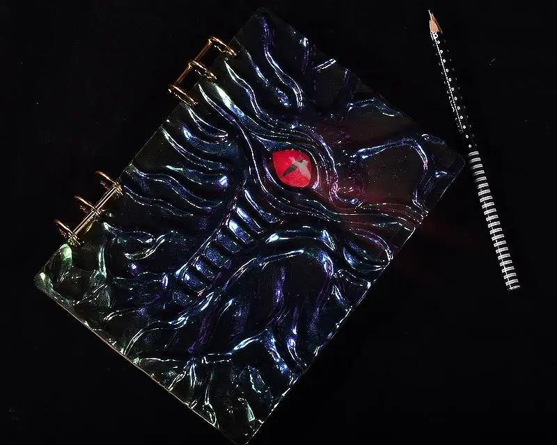 Cthulhu Demon Eye Wind Dragon Eye A5 Notebook Resin Mould by Resin Art NZ
