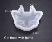 Cat Head Tag Moulds by Resin Art NZ
