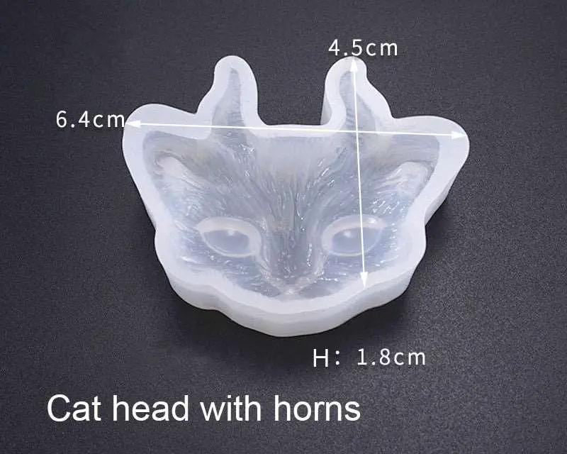 Cat Head Tag Moulds by Resin Art NZ