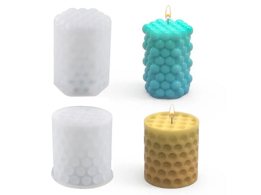 Candle Casting Mould with Resin, Cement, Candle - 04 by Resin Art NZ