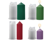 Candle Casting Mould with Resin, Cement, Candle - 05 by Resin Art NZ