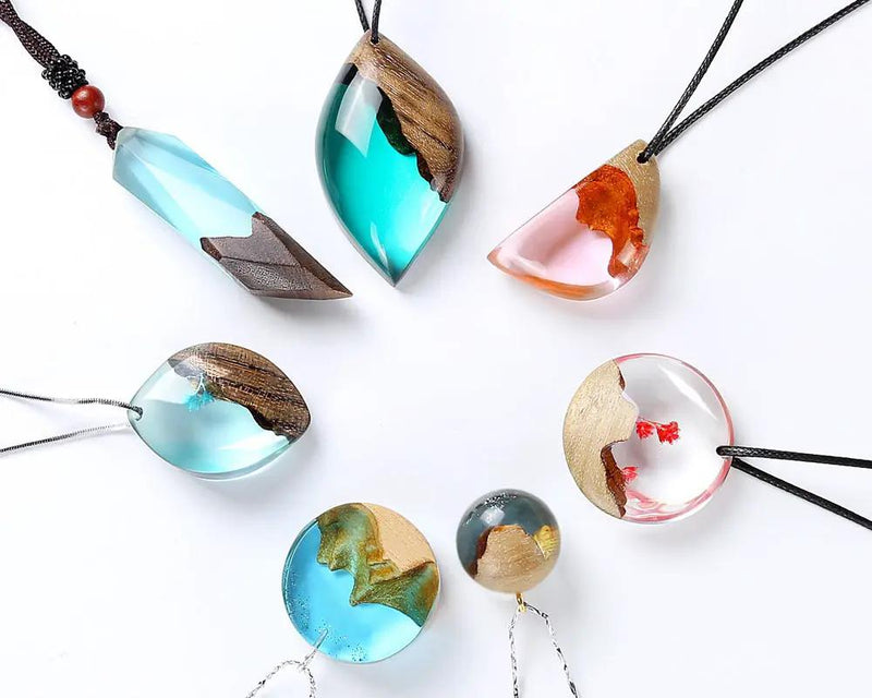 Fake Mountain Resin Epoxy Craft Wood Natural Snow Mountain Dried Flower Resin Decorative Craft DIY Ring Pendant Micro Landscape Making for Jewelry by Resin Art NZ