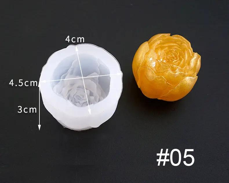 3D Flower Shaped Silicone Moulds Fondant Mould for Resin Art Chocolate Cake Handmade Soap Mould Candy Making Pastry Candle by Resin Art NZ