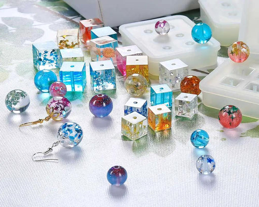 Spherical Bracelet Beads Moulds - No Hole by Resin Art NZ