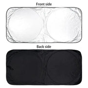 Large Silver Car Sunshade Foldable Double-Circle by dealonline.co.nz