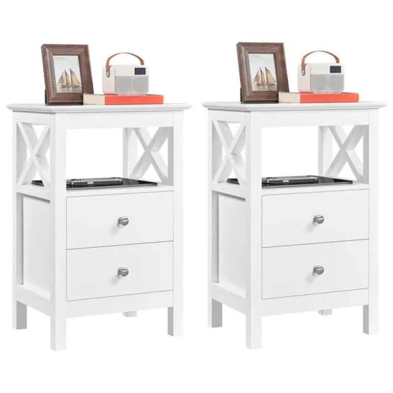 2x Side Table Nightstand End Table by Yaheetech