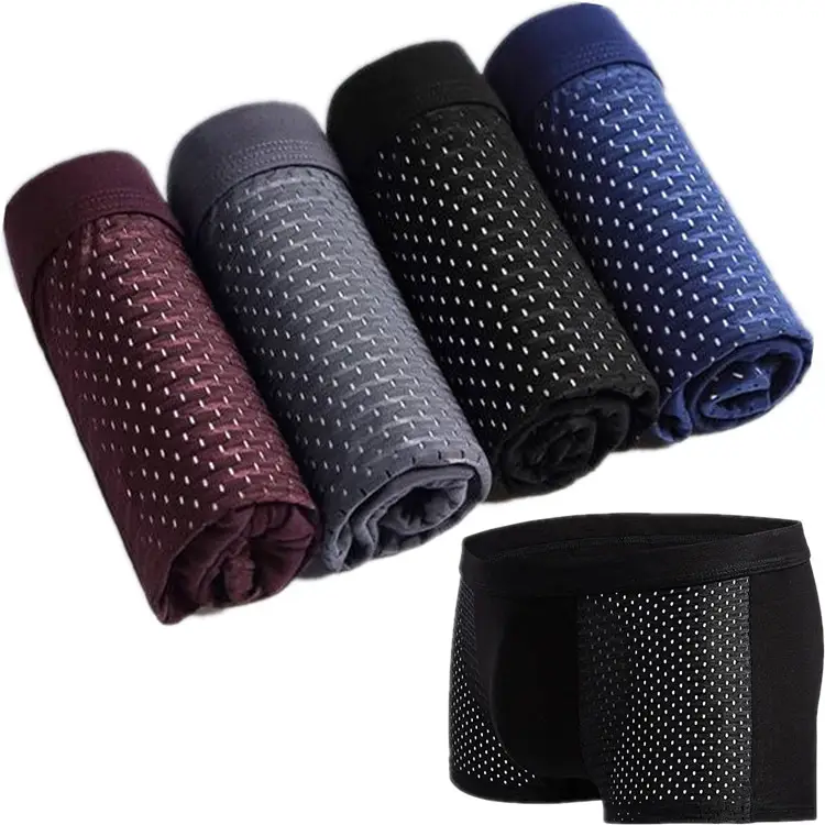 Men's Modal Boxer Shorts — Breathable Mesh Mid-Waist Underwear | Single & 4-Pack by Mead's Supply & Equipment Outfitters limited