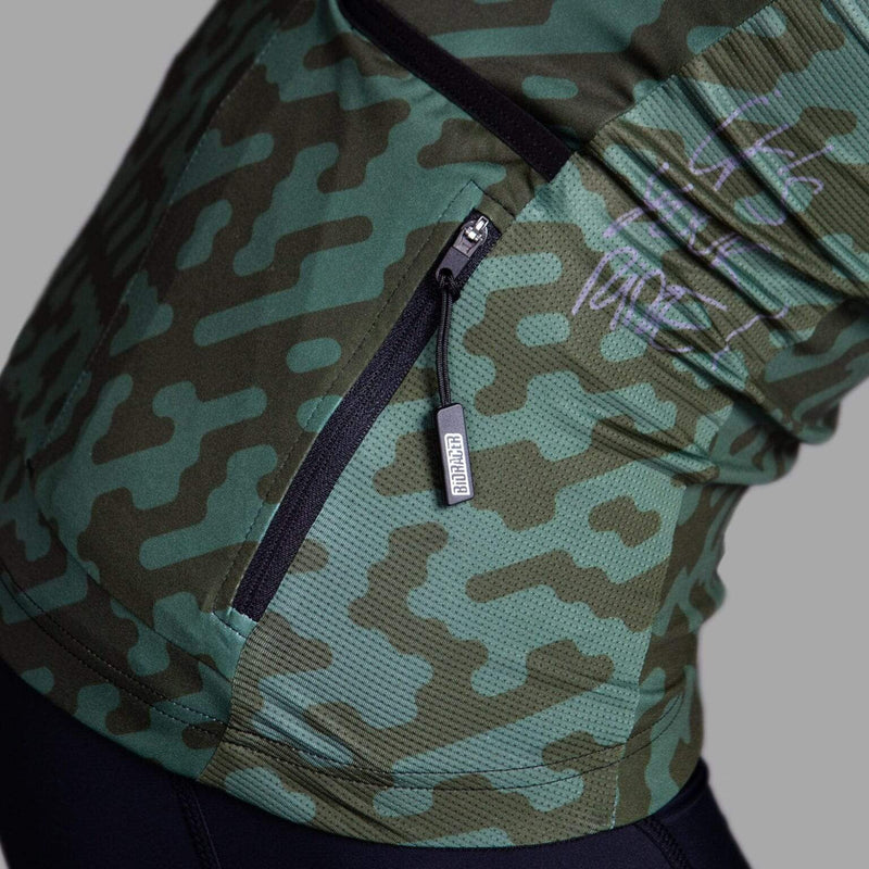 Bioracer Spitfire Jersey SS Olive Noise by Euro Cycling NZ
