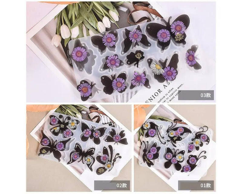 DIY Butterfly Silicone Resin Moulds Earrings Pendant Epoxy Casting Moulds - 28 by Resin Art NZ