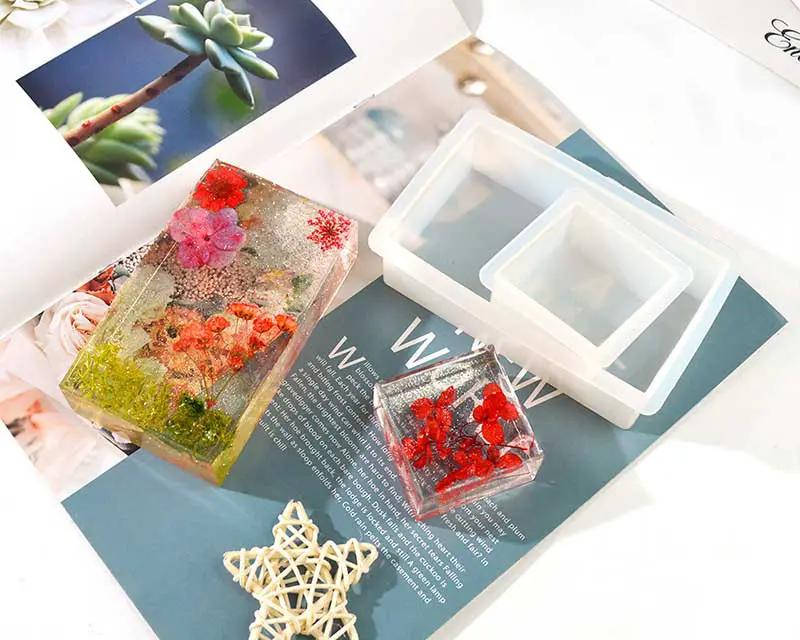 One set of Cube Resin Mould Cube Silicone Moulds Resin Casting Moulds for DIY Craft Making by Resin Art NZ