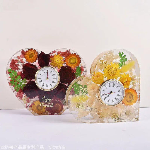 Heart Shape Clock Stand Moulds by Resin Art NZ