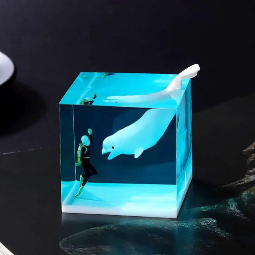 3D Miniature Scuba Diver Resin Filler-Craft Resin Filling Model-Silicone Mold Filler-Diver Micro Landscape Decor-Jewelry Making Supplies by Resin Art NZ