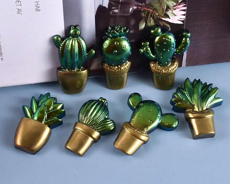 Cactus Moulds Fun showcase Cactus and Succulent Plant Silicone Molds Set for Epoxy Resin Soap Candle Wax Polymer Clay Concrete Plaster Fondant by Resin Art NZ