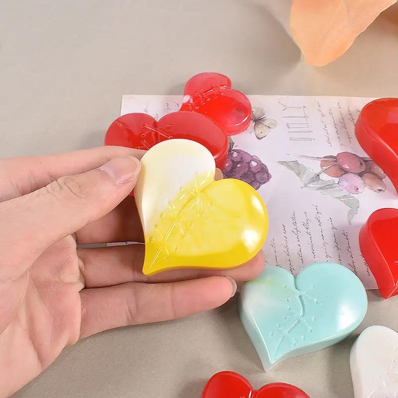 Rubbing Stitching Patching Heart Shaped Keychain Pendant Silicone Moulds for Resin Plaster Soap by Resin Art NZ