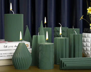 Candle Casting Mould with Resin, Cement, Candle - 02 by Resin Art NZ