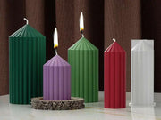 Candle Casting Mould with Resin, Cement, Candle - 05 by Resin Art NZ