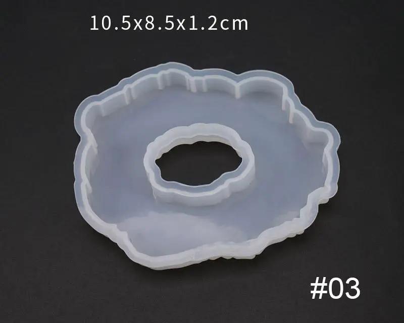 Irregular Coaster Moulds - 010 with hole by Resin Art NZ