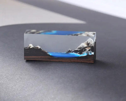 Fake Mountain Resin Epoxy Craft Wood Natural Snow Mountain Dried Flower Resin Decorative Craft Pendant Micro Landscape Making for Jewelry - 2 by Resin Art NZ