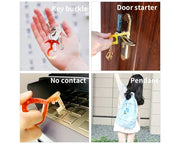 Keychain Resin Silicone Mould, No Touch Door Opener Resin Mould by Resin Art NZ