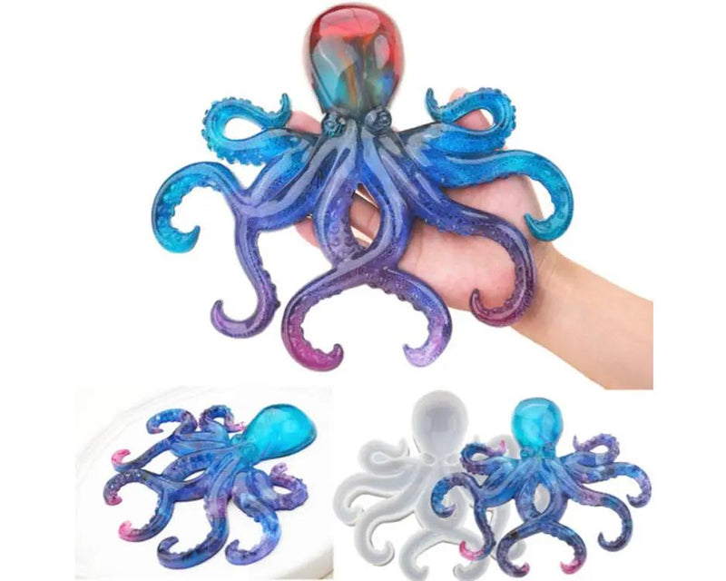 Octopus Mould Silicone for Crafts Decoration Octopus Shape Epoxy Resin Mould Cake Decorating Tools by Resin Art NZ