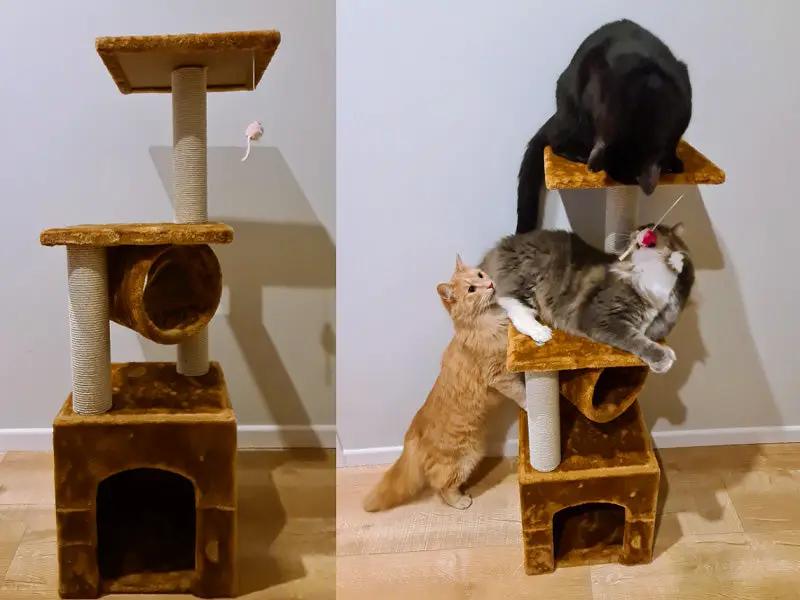 Cat Tree House Post Condo 94cm High by dealonline.co.nz
