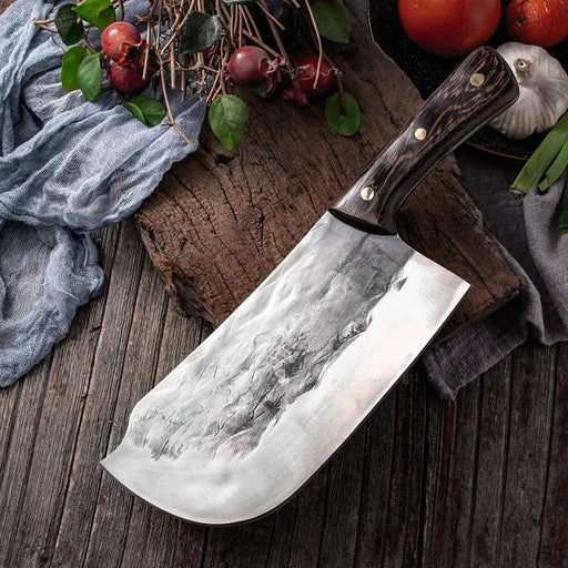 Chopping Knife Thickening Bone-chopping Knife Forging Old Kitchen Knife Brown by China Dropship