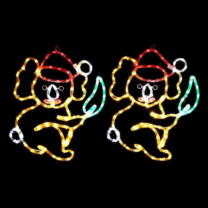 SportZone.co.nz Occasions > Christmas > Outdoor Decorations & Lights Jingle Jollys Christmas Lights LED Koala Xmas Decoration Home 2 Pcs Jingle Jollys Christmas Lights LED Koala Xmas Decoration Home 2 Pcs