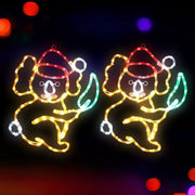 SportZone.co.nz Occasions > Christmas > Outdoor Decorations & Lights Jingle Jollys Christmas Lights LED Koala Xmas Decoration Home 2 Pcs Jingle Jollys Christmas Lights LED Koala Xmas Decoration Home 2 Pcs