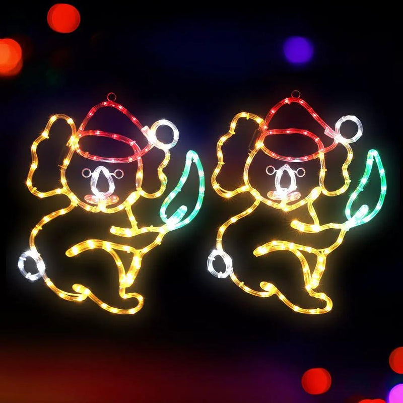 SportZone.co.nz Occasions > Christmas > Outdoor Decorations & Lights Jingle Jollys Christmas Lights LED Koala Xmas Decoration Home 2 Pcs Jingle Jollys Christmas Lights LED Koala Xmas Decoration Home 2 Pcs