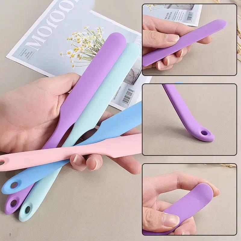 Mixing Spatulas Silicone Mould Reinforced Extended Cream Cake Mixing Scraper - BPA Free, Food Grade Material by Resin Art NZ