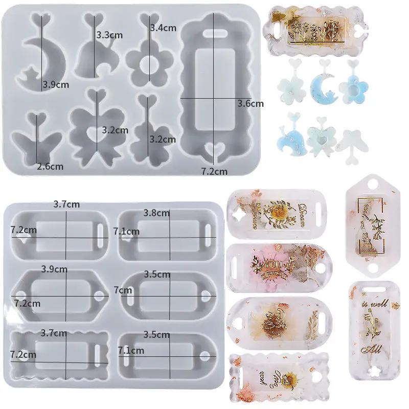 DIY Silicone Resin Moulds Earrings Pendant Epoxy Casting Moulds - 27 by Resin Art NZ
