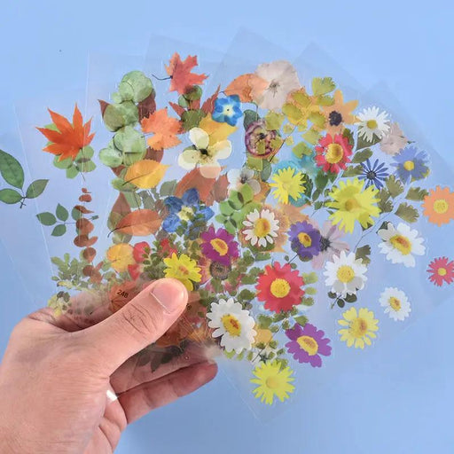 Multiple Flower Material Stickers - Sealed in Pocket Pack by Resin Art NZ