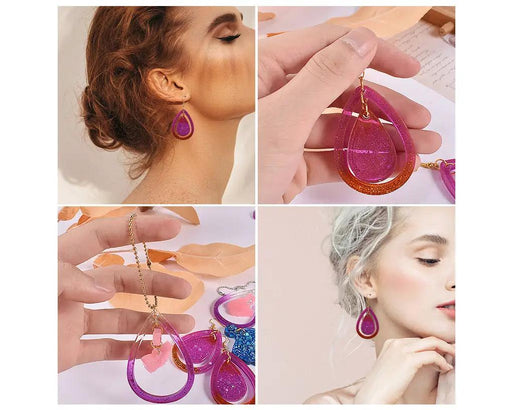 DIY Silicone Resin Moulds Earrings Pendant Epoxy Casting Moulds - 26 by Resin Art NZ