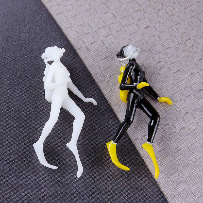 3D Miniature Scuba Diver Resin Filler-Craft Resin Filling Model-Silicone Mold Filler-Diver Micro Landscape Decor-Jewelry Making Supplies by Resin Art NZ