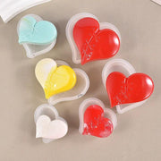 Rubbing Stitching Patching Heart Shaped Keychain Pendant Silicone Moulds for Resin Plaster Soap by Resin Art NZ