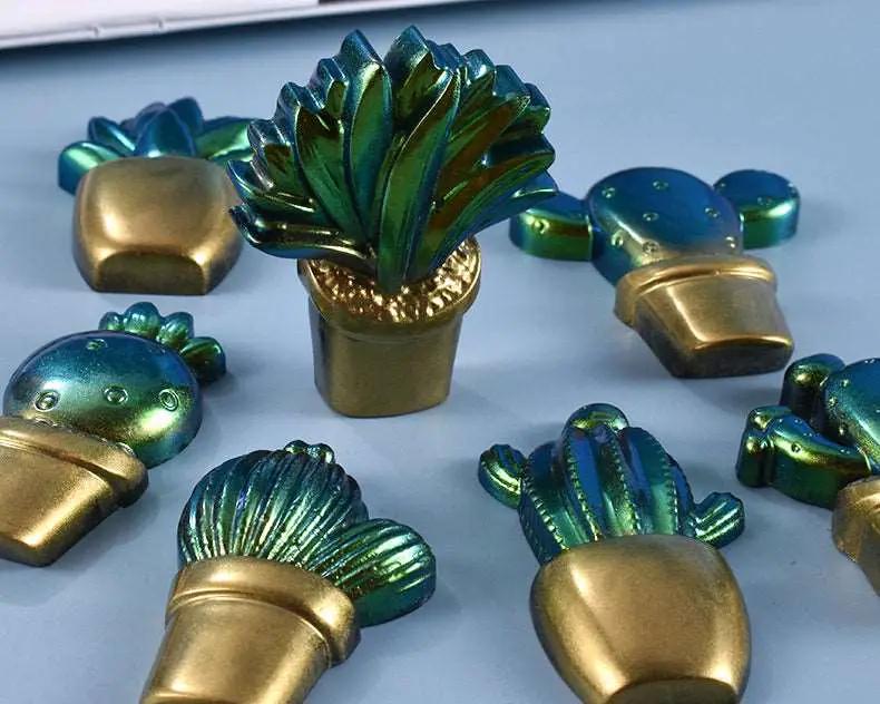 Cactus Moulds Fun showcase Cactus and Succulent Plant Silicone Molds Set for Epoxy Resin Soap Candle Wax Polymer Clay Concrete Plaster Fondant by Resin Art NZ