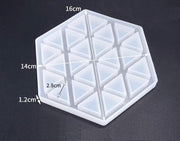 Coaster Moulds - Hollow Hexagonal by Resin Art NZ