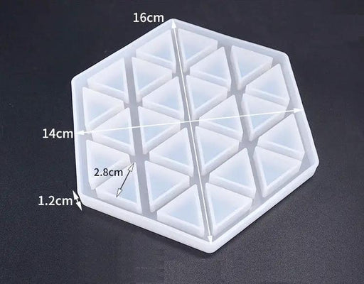 Coaster Moulds - Hollow Hexagonal by Resin Art NZ