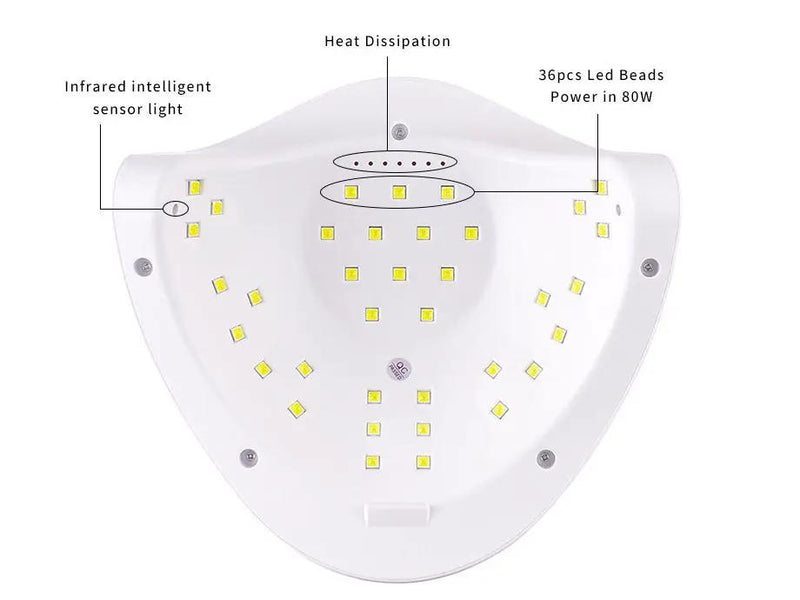 Powerful UV LED Nail Lamp Gel Nail Light UV Dryer Nail Dryers Nail Polish Epoxy Curing Light Lamps by Resin Art NZ