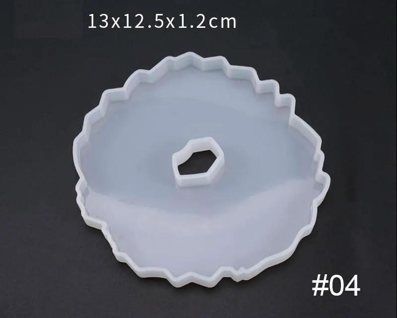 Irregular Coaster Moulds - 01 with hole by Resin Art NZ