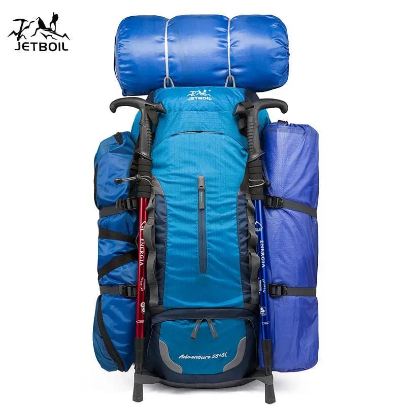 Mead's Supply & Equipment Outfitters limited Hiking Backpacks Jetboil Adventure 55+5L Hiking Backpack — Lightweight Outdoor Pack for Men & Women Jetboil Adventure 55+5L Hiking Backpack — Lightweight Outdoor Pack for Men & Women