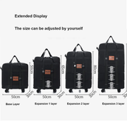 158L Expandable Luggage Bag – Foldable Rolling Travel Bag XCMF1183 by ECOTREK