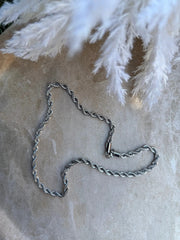 Hiriwa Kōrere Silver Necklace ( Unisex ) by Tahana Jewellery