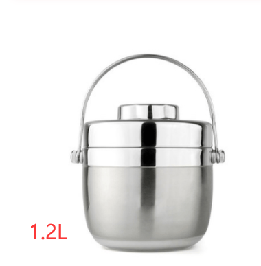 Mead's Supply & Equipment Outfitters limited Camp Cookware & Food Storage Stainless Steel Insulated Lunch Box — 2-Tier Hiking Bento | Hot & Cold | 1.2L & 1.5L Stainless Steel Insulated Lunch Box — 2-Tier Hiking Bento | Hot & Cold | 1.2L & 1.5L